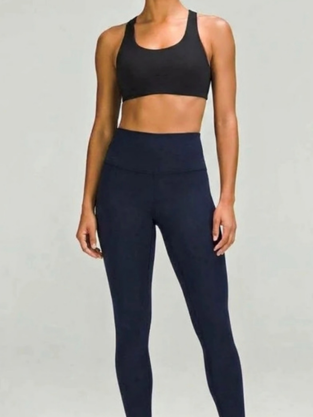 lululemon Mesh Panel Dark Blue Size Medium Mesh Opening